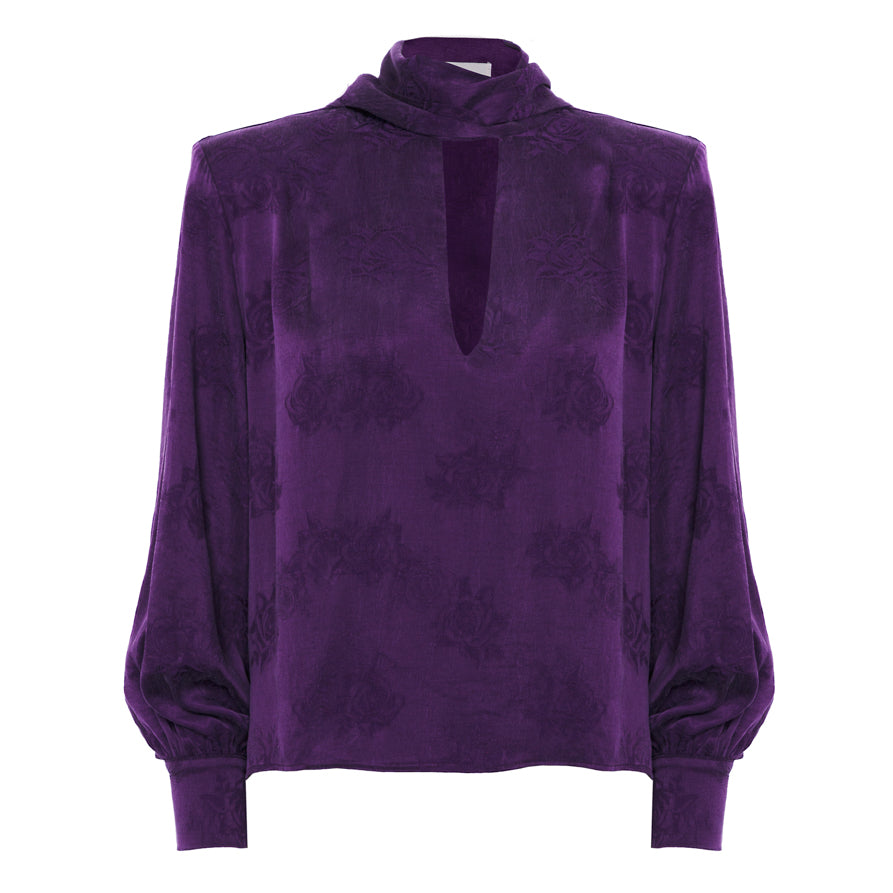 Camisa Lazada Jacquard - Purple