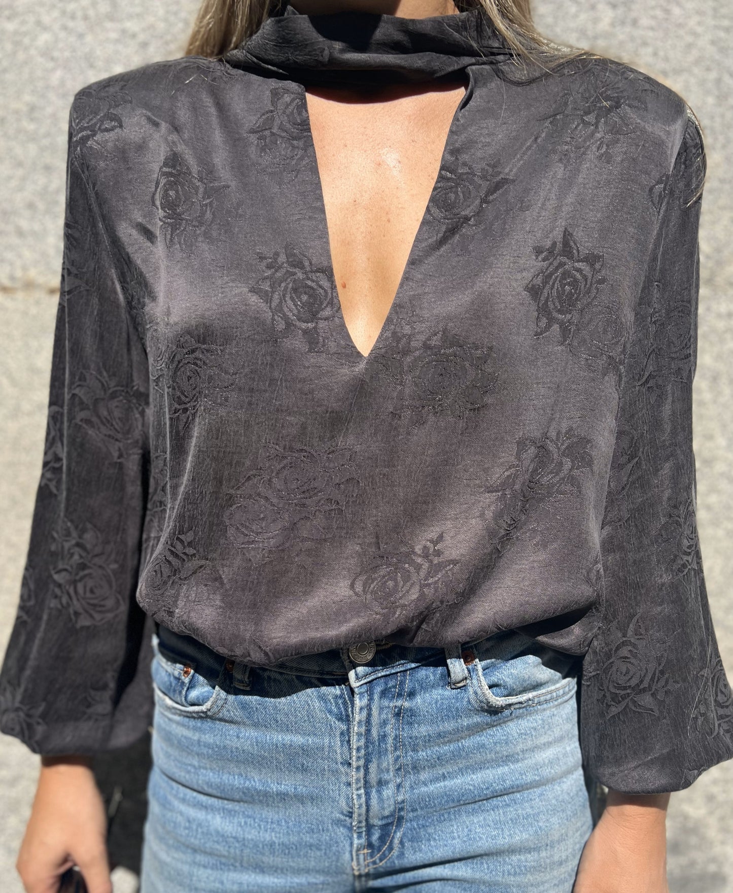 Camisa Lazada Jacquard - Dark Grey