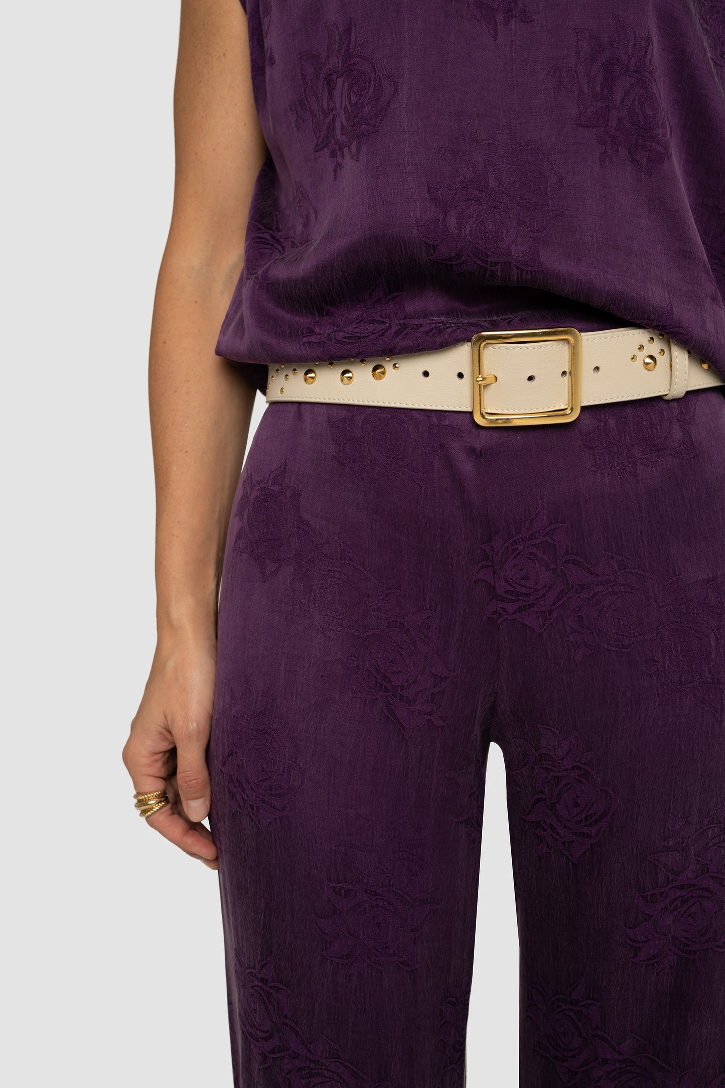 Pantalón Jacquard - Purple