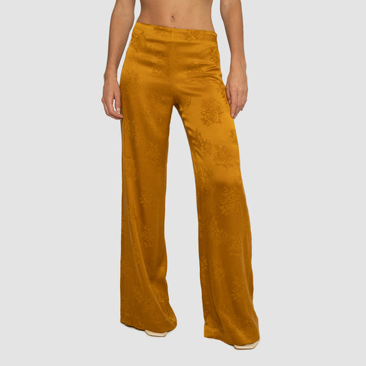 Pantalón Jacquard - Mustard