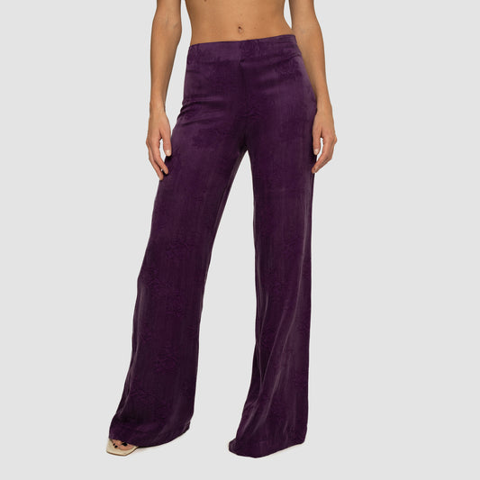 Pantalón Jacquard - Purple