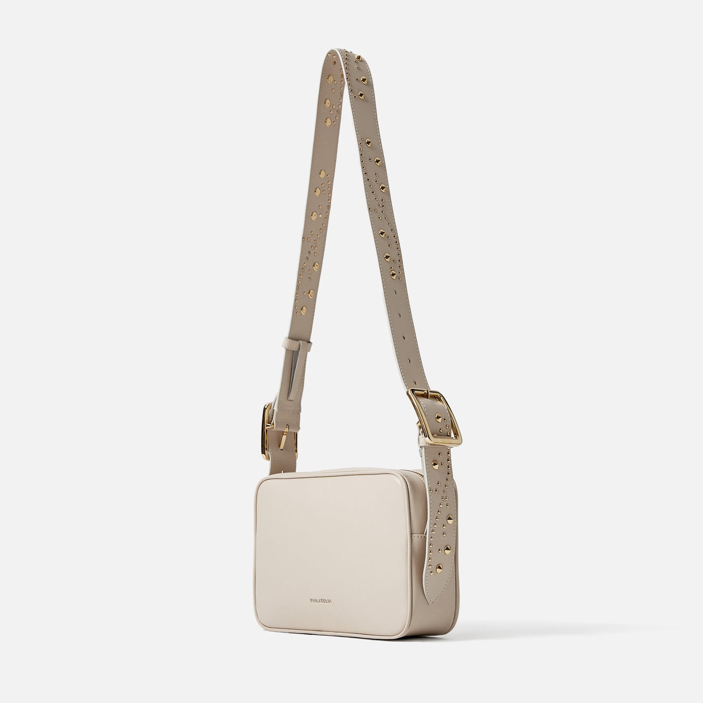 Crossbody White + Paisley Studs